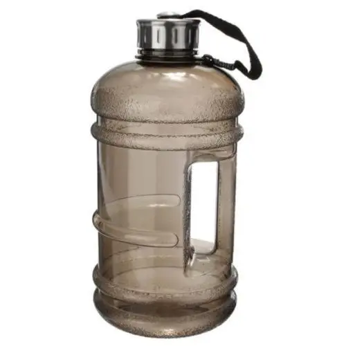 Портативный 2.2L BPA пластиковая Большая вместительная Спортивная бутылка для воды для занятий в тренажерном зале, для пикника, велосипеда, кемпинга, велоспорта, чайник, Новинка - Цвет: Черный