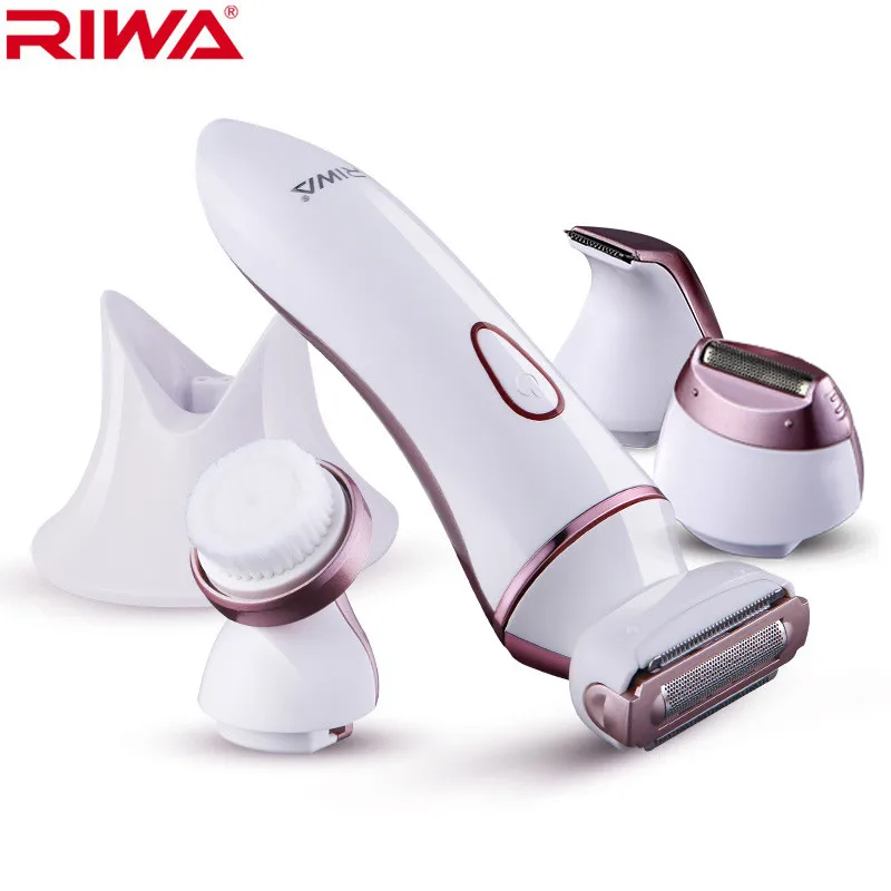 4 in 1 lady shaver razor for women Hair removal trimmer bikini/body/face/underarm Washable Rechargeable Electric Epilator