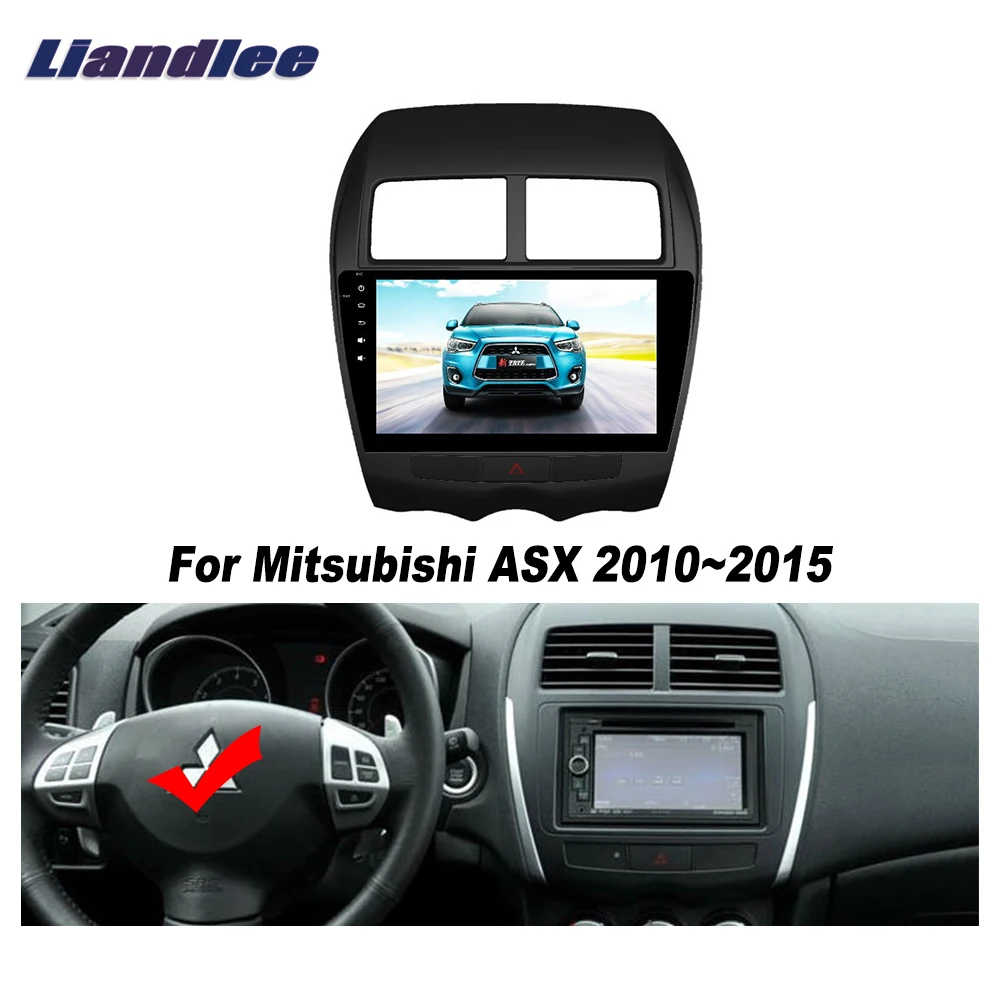 Liandlee для Mitsubishi ASX 2010~ автомобильный радиоприемник для Android плеер с gps-навигатором карты HD сенсорный экран ТВ Мультимедиа без CD DVD