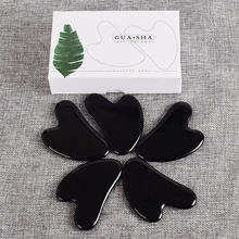 Natural Blue Spot Jasper Facial Jade Massage Crystal Gua Sha Tool Back Head Acupuntura Massager Stone Therapy Health Care Tools