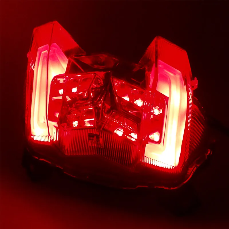 E Mark Light Guide Led интегрированный задний фонарь задние стоп Сигналы поворота свет дым