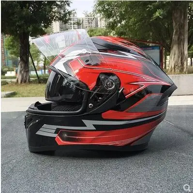 

2018 Marushin motorcycle helmet men's full face helmet professional helmet game Dot certification double lens 316 matte black 04