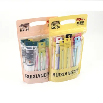 

50 Pcs Gel Pen Refills Tip 0.5mm Blue And Black Optional The Ink Can Be Erased Student Stationery Shop BX05