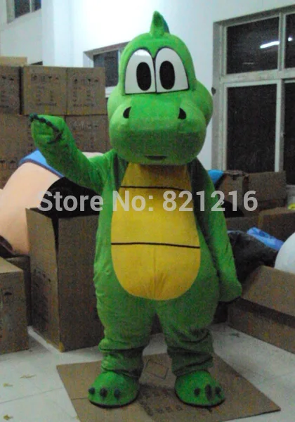 

Mascot costumes for adults christmas Halloween Outfit Fancy Dress Suit Free Shipping dinosaur green