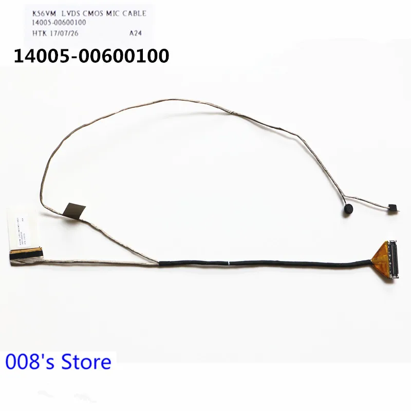 

New Notebook Screen LCD MIC LVDS Video Flex Cable For ASUS K56 K56C K56CM K56CA S56C 14005-00600100 Laptop Ribbon Connector