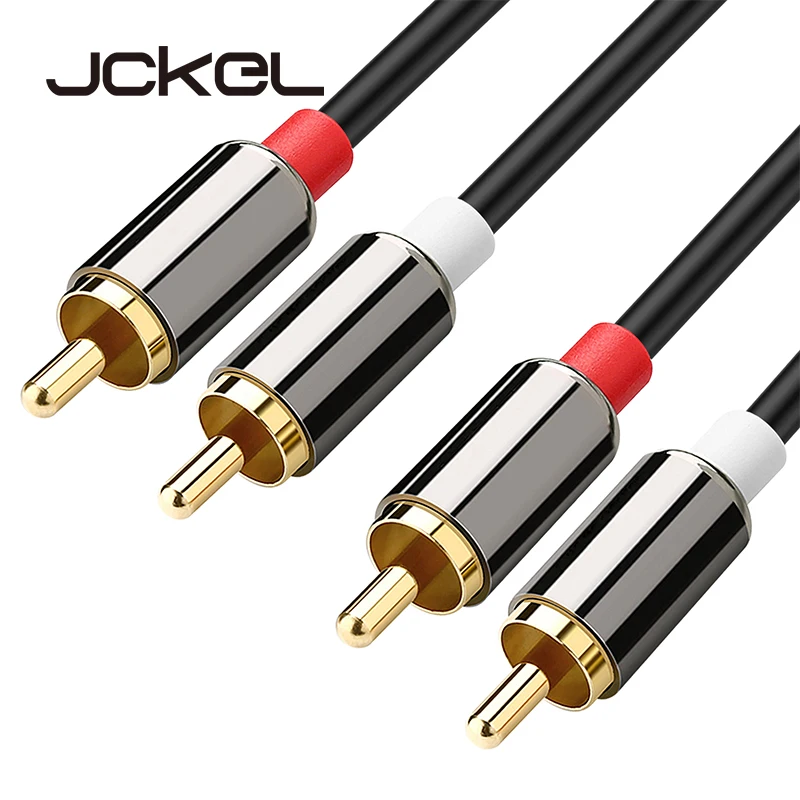 Коаксиальный аудиокабель JCKEL 2RCA на 2 RCA Стерео 3 5 Jack м для домашнего кинотеатра DVD