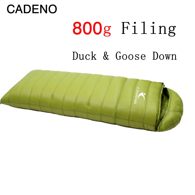 Promo  Ultra-light Envelope Sleeping bag 800g Filling Duck & Goose down Adult Breathable Sleep bag