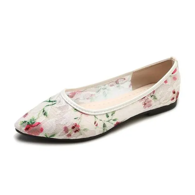 embroidered pointed flats