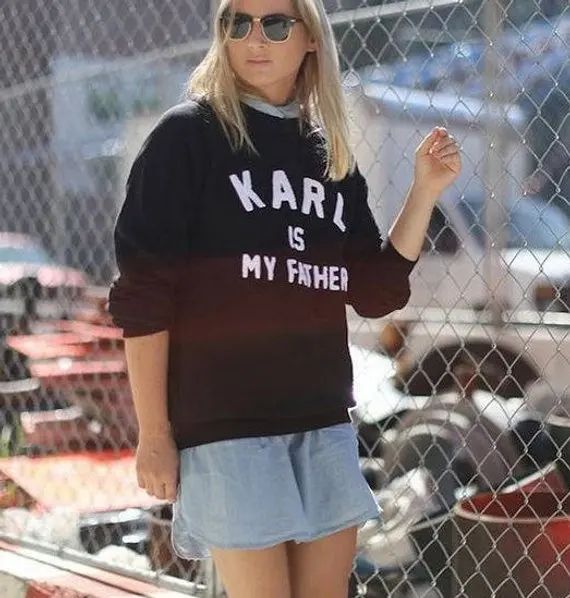 

Sugarbaby Karl is my Father Sweatshirt funny Unisex tumblr gifts Jumper Instagram Snapchat gifts fashion blogger Sweatshirt