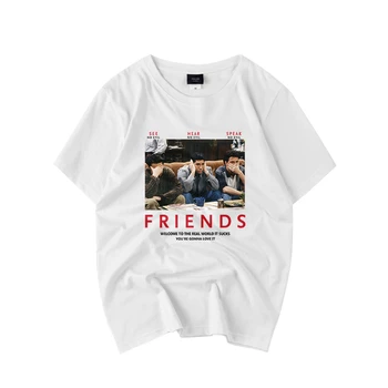 

High street short sleeved t shirt men letter print simple loose solid color Harajuku hip hop man's t-shirt streetwear S-3XL