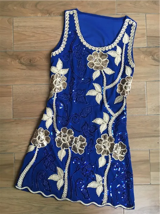 

New Arrival Muyoms Vintage A-line Floral Sleeveless Embroidery Knee-length Tank Natural O-neck Summer Dress for women