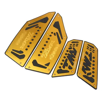 

Motorbike Footboard Footpedal Footrest Footpeg Golden Front+Rear For 2012-2015 Yamaha T-max TMAX 530