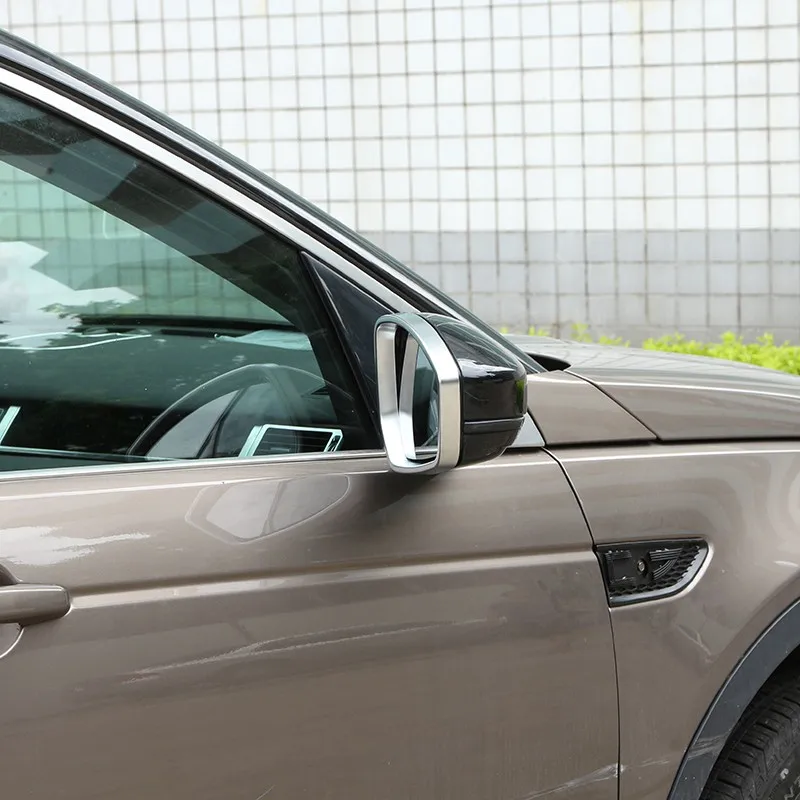 ABS Chrome Rearview Mirror Frame Trim For Land Rover Discovery Sport 2015 car styling car accessories  (3)