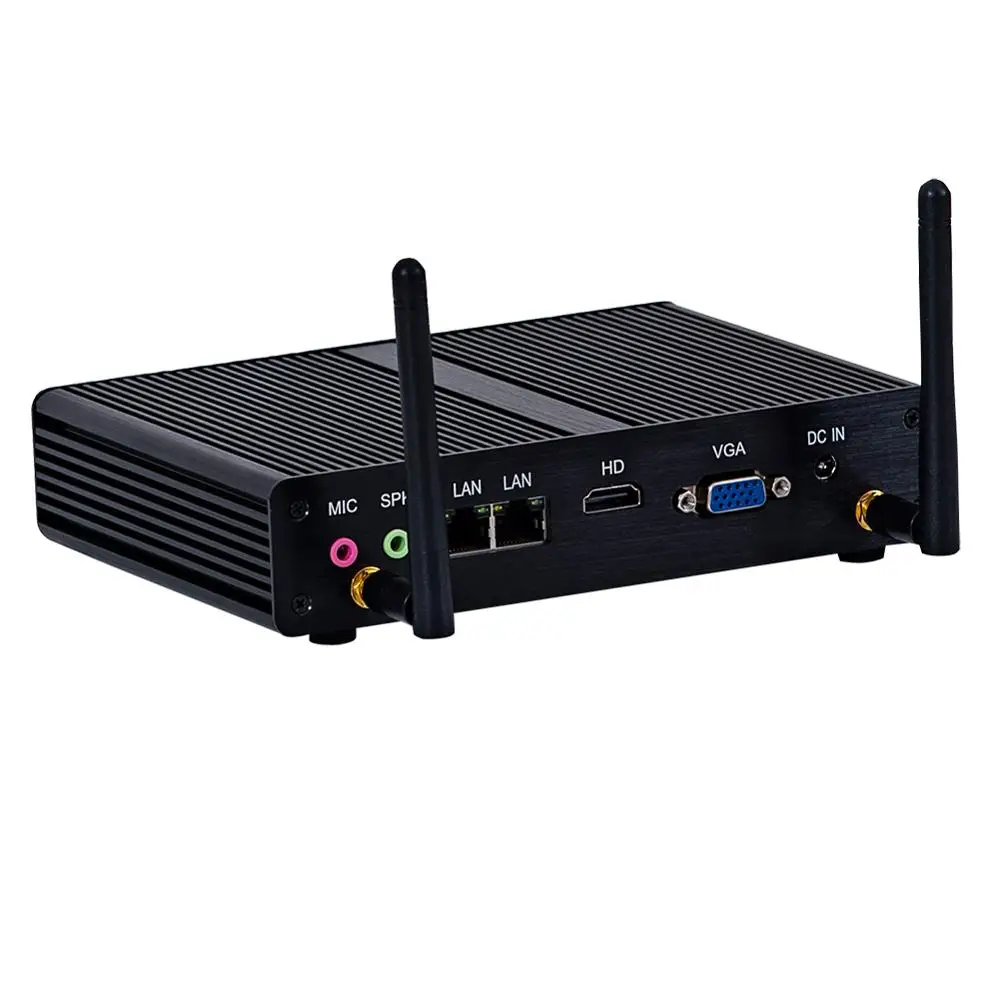 

Fanless Industrial PC,Mini Computers,Windows 10 Pro/Linux,Intel Quad Core J1900,[HUNSN BM16L],[VGA/HD/2LAN/2RS232 RS422 RS485]