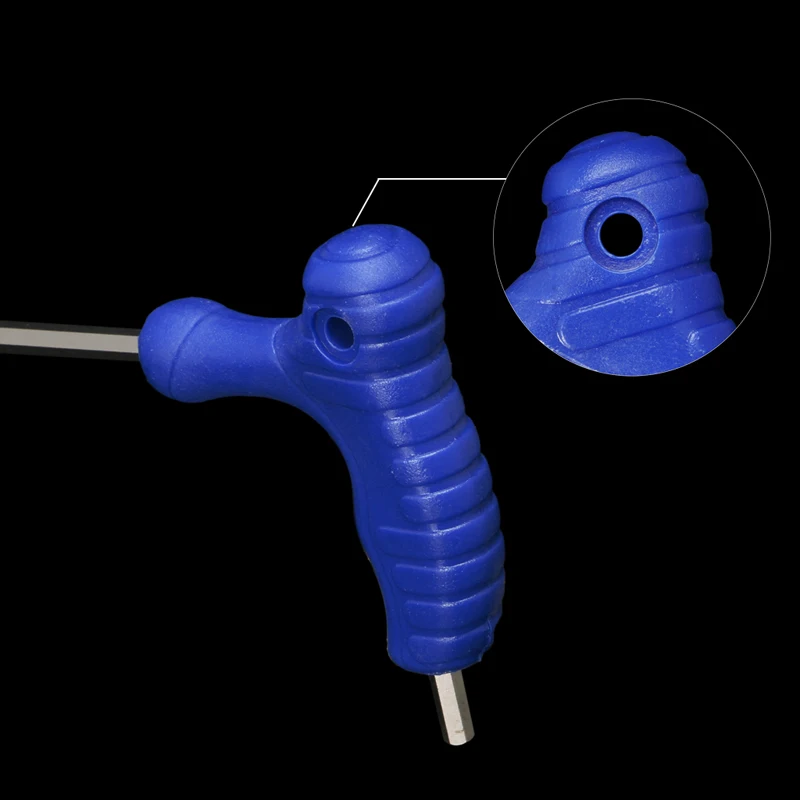 Ootdty прочный H5/H6 5 мм/6 мм t-ручка шестигранный ключ шаровидных hex шестиугольник Гаечные ключи ремонт ручной инструмент