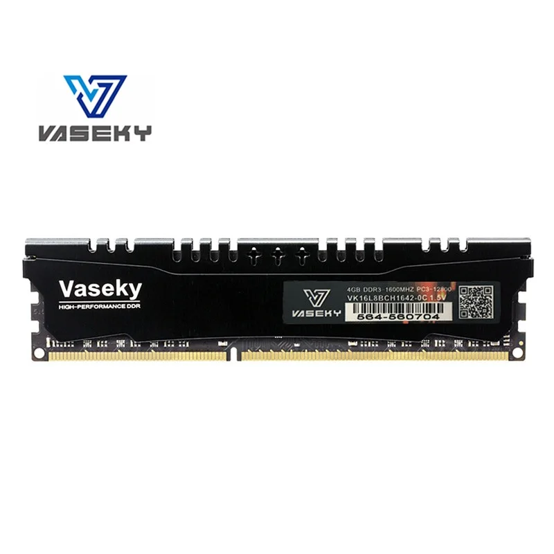 Vaseky 4 ГБ 8 ГБ DDR3 PC3-12800 1600 МГц для настольных ПК оперативная Память DIMM 240 контактов для intel amd полностью Совместимая система High radiato