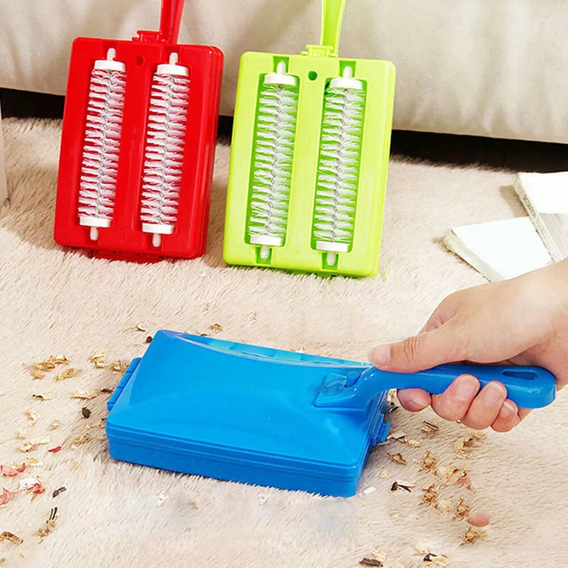 

Mini Carpet Rug Roller Brush Dirt Handheld Sweeper Cleaner for Home Cleaning HVR88