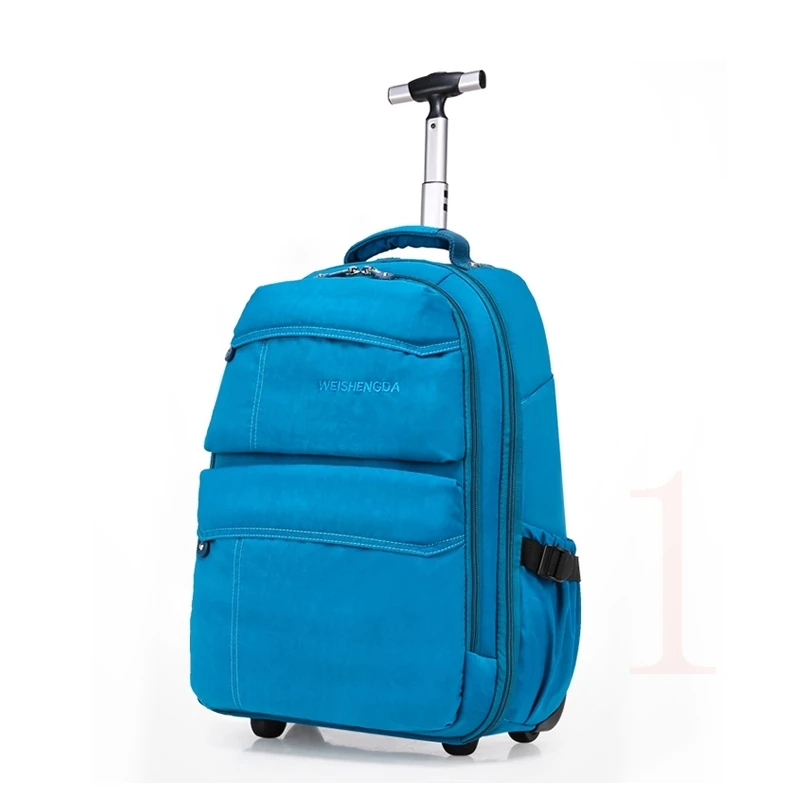 Single trolley travel computer bag commercial backpack school bag luggage with wheels adult luggage,19 21multi-use luggage bags