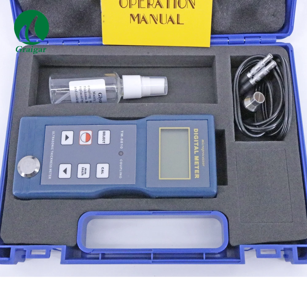 TM8810 Thickness Meter Gauge with LCD Display High Accuracy Measuring Range 1.5~200mm | Инструменты