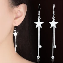 NEHZY 925 sterling silber neue Schmuck Neue Frau Schmuck lange fringe Tropfen Ohrringe mode ohrringe marke mode übertrieben