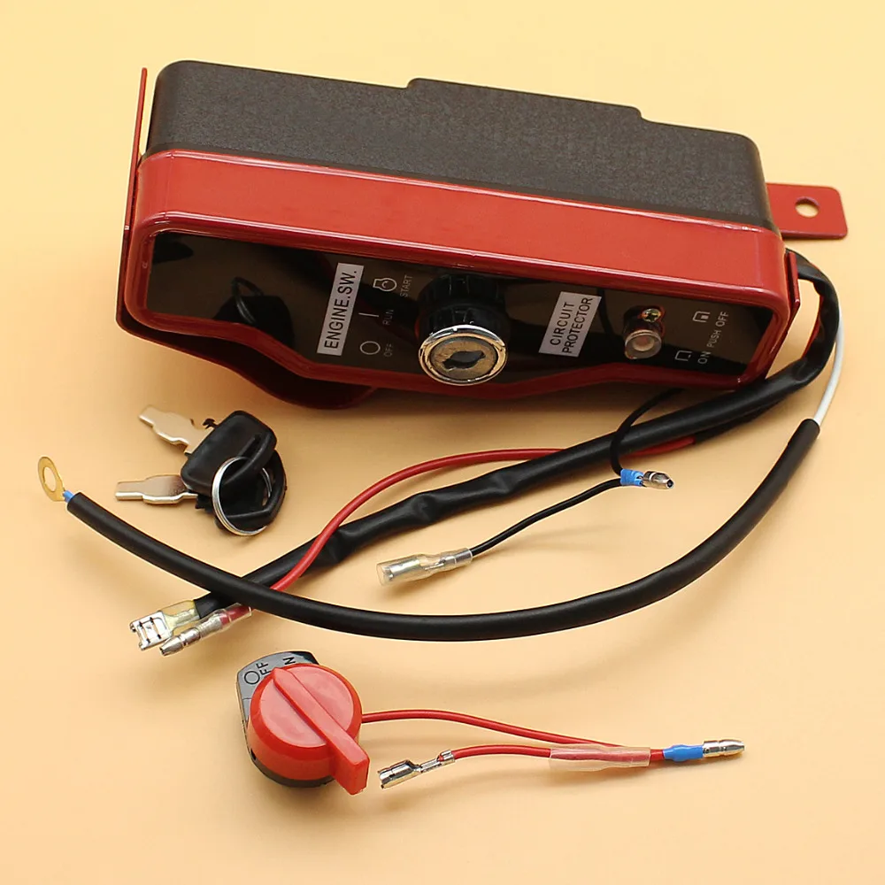 Ignition On-off Switch Box Key For Honda Gx 390 340 Chinese 188f 190f 5kw  6.5kw 11hp 13hp Gas Engine Gasoline Generator Parts - Lawn Mower -  AliExpress
