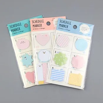 

Cute Daily Plan Styling Memo Pad Sticky Notes Suits Multi-Function Color Notes School Student Office Message Stickers Stationery
