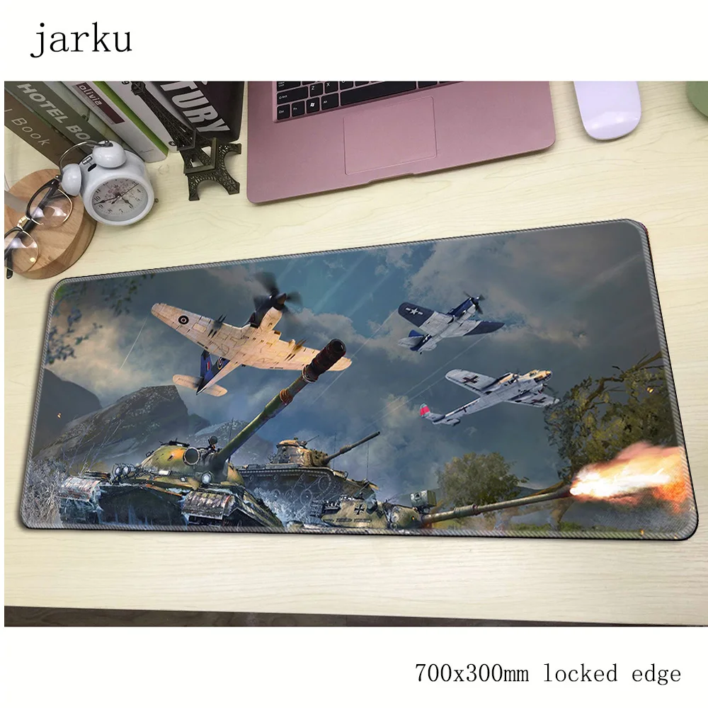 Игровой коврик для мыши war thunder 700x300x3 мм большой профессиональный аксессуары