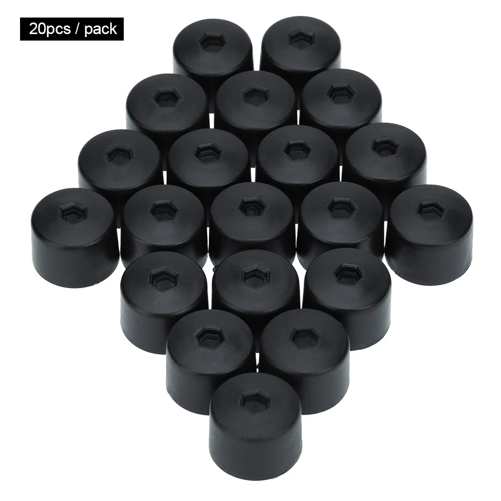 20Pcs 17mm Car Wheel Nut Cover Bolt Cap Removal Tool for VW Golf Bora