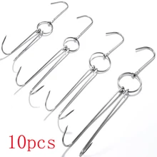 Hooks Beef-Meat Stainless-Steel Bread-Hook-Tools-Accessories Turkey Roast-Duck 10pcs