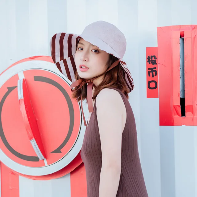Женские модные повседневные шляпы в Корейском стиле, элегантные женские шляпы в полоску высокого качества - Цвет: brown