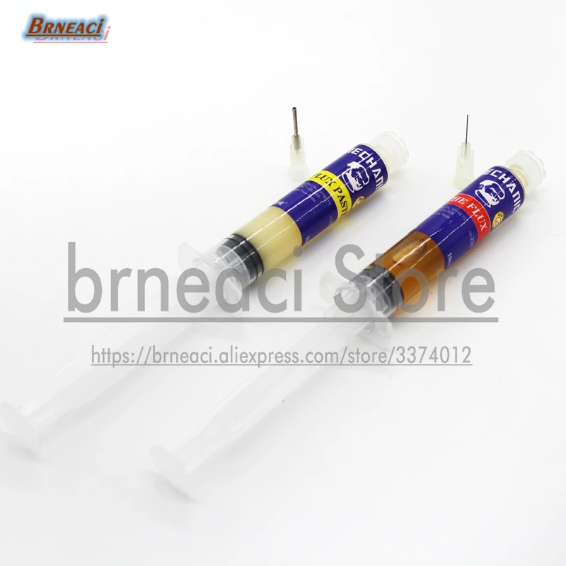 

MECNAHIC syringe solder paste soldering oil 225 226 for iPhone BGA rework CPU disassembly, separation without cleaning Flux
