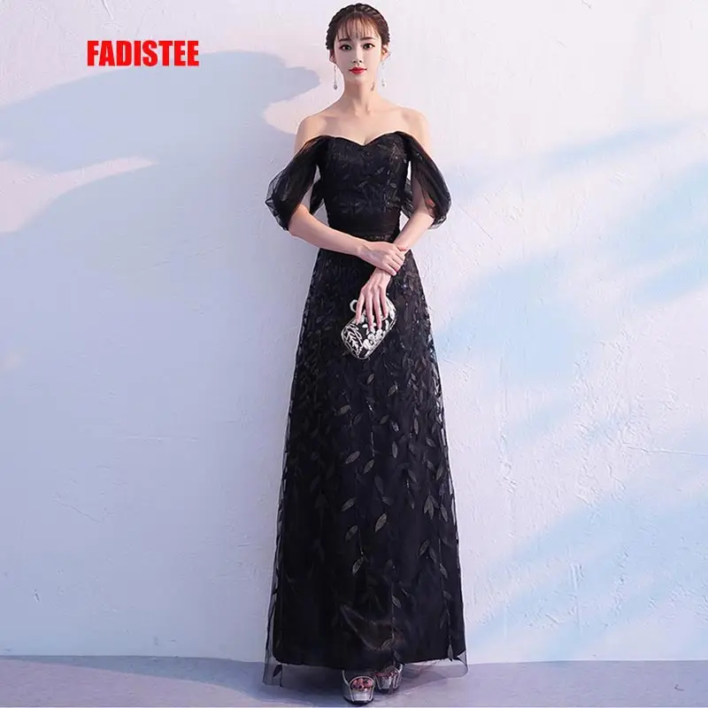 

FADISTEE 2019 New arrival classic party dress evening dress Vestido de Festa simple lace gown long trumpet mermaid style