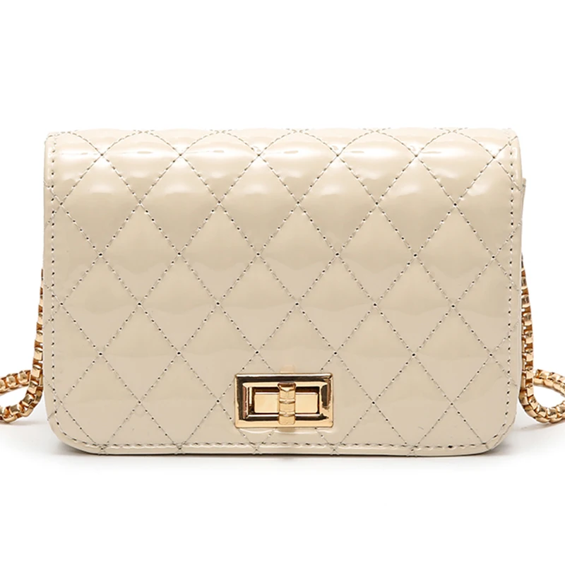 

Women Handbag Leather Bag Women Crsoobody Messenger Bag Women Shoulder Bag Candy Color Plaid Lock Designer Chain Small Vintage
