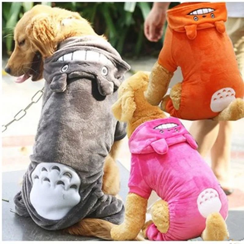 4 Colors Fashion Pet Big Dog Clothes Coat Hoodies For Large Dog Autumn