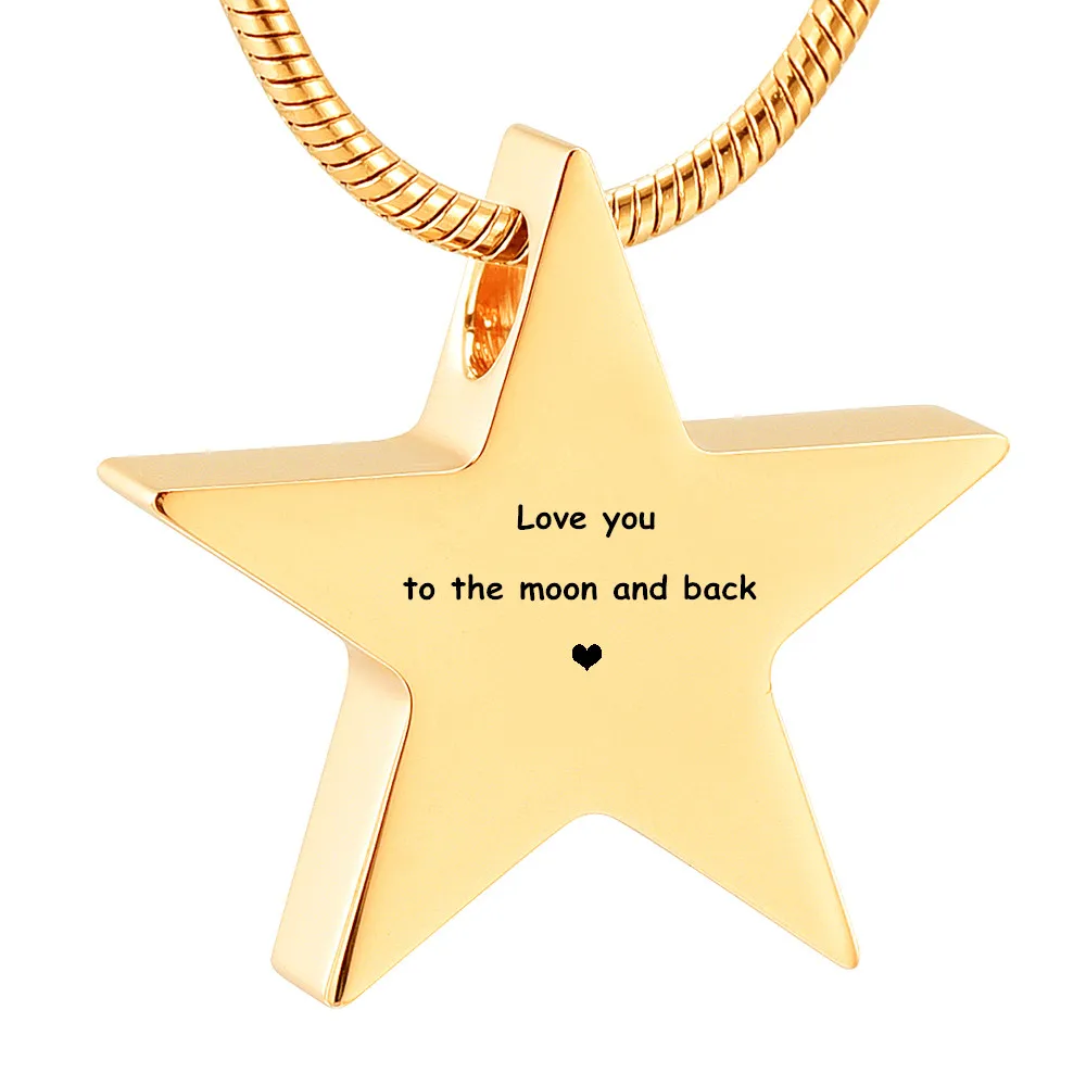 Ijd Rose Gold Color Star Cremation Ashes Urn Pendant Love You To The Moon And Back Memorial Jewelry Chain Necklaces Aliexpress Ijd Rose Gold Color Star Cremation Ashes Urn Pendant Love You To The Moon And Back Memorial Jewelry Chain Necklaces Aliexpress