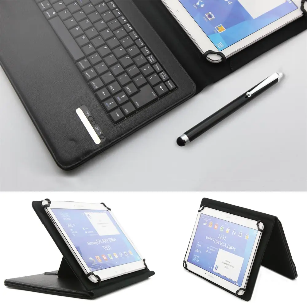 

Detachable Wireless Bluetooth Keyboard PU Leather Cover Case For iPad 2 3rd 4th For Samsung Galaxy Note 10.1 N8000 Tab 2 P5100