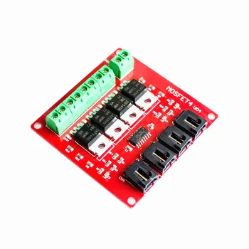 

Four Channel 4 Channel Way Route MOSFET Button IRF540 V4.0+ MOSFET Switch Module For Arduino DC Motor Drive Dmimmer Relay Board