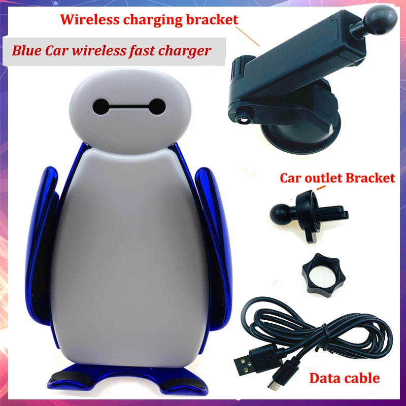 

Baymax 10w Fast Wirless Charger for iPhone Xs MAX XR 8 Car Phone Holder QC 3.0 Charger for huawei xiaomi Samsung S8 S9 Note9 8