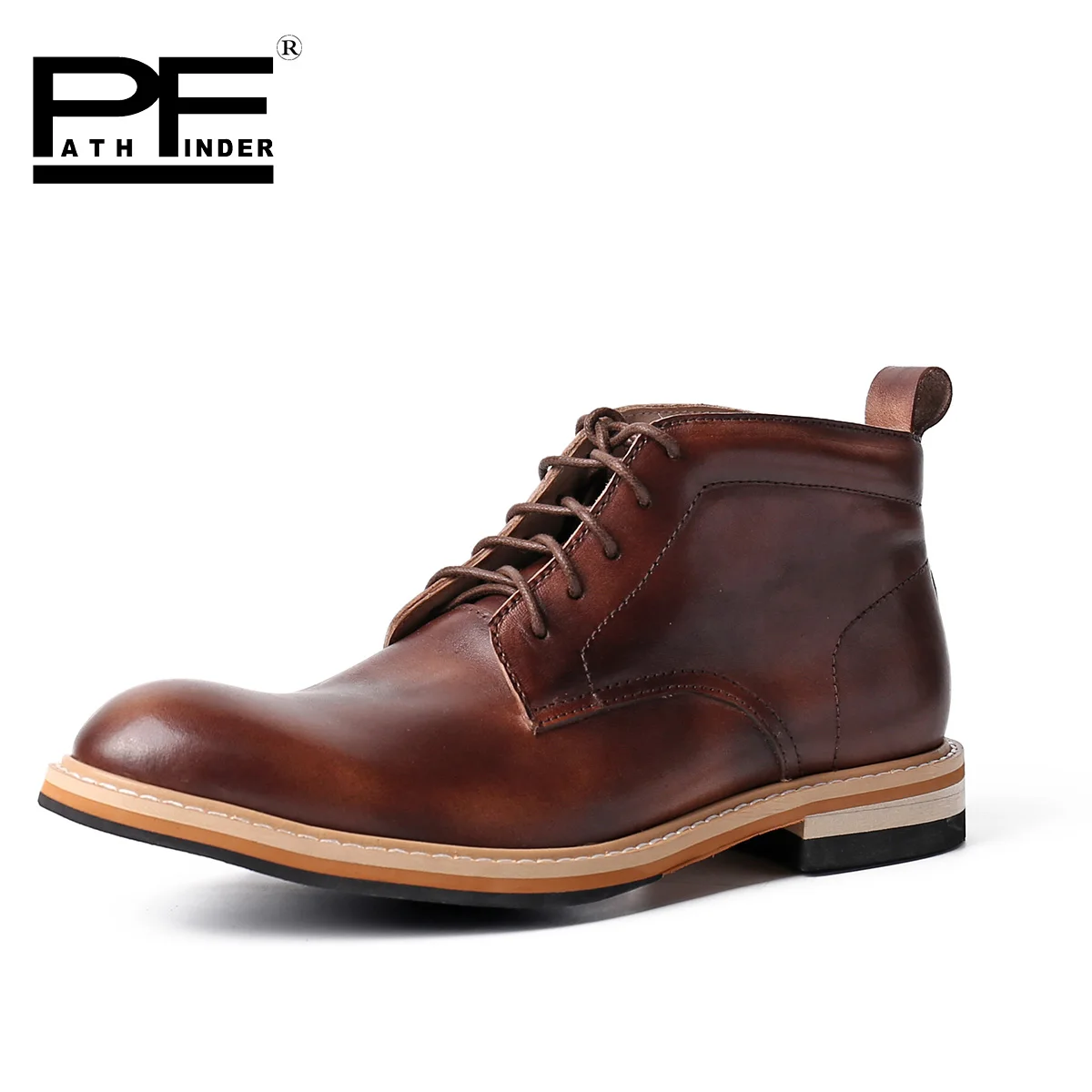 Pathfinder 2016 British Classic Dress Botas Men Leather Oxfords Shoes