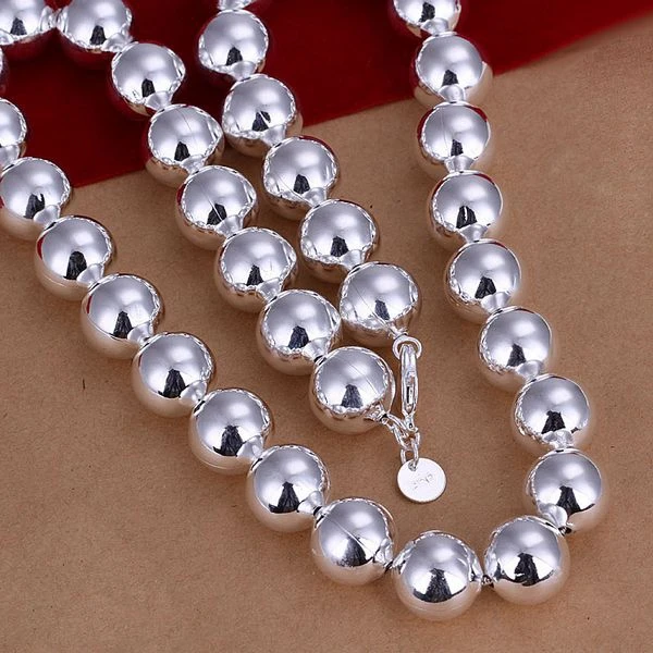 wholesale fine 925 sterling silver necklace fashion jewelry chain 14mm