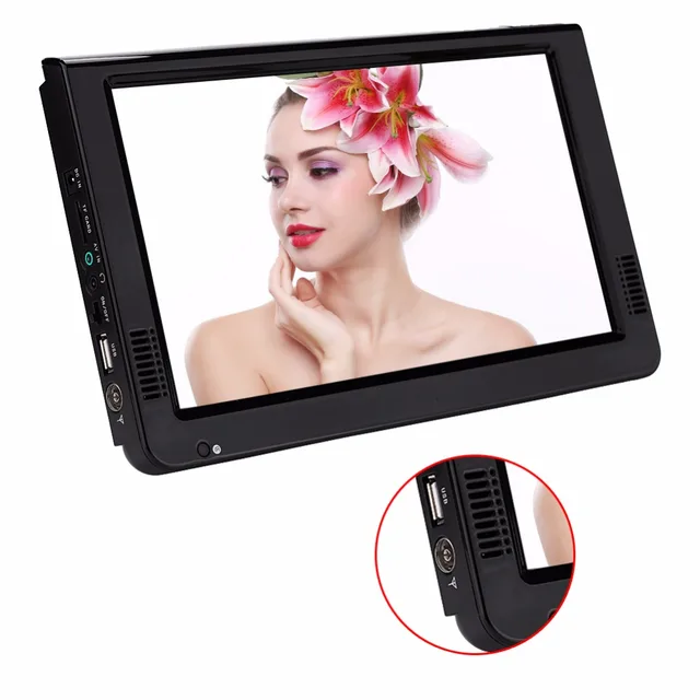 LEADSTAR HD Portable TV 10inch Digital Analog LED Televisions Support SD Card USB Audio Car Television DVB-T DVB-T2 AC3