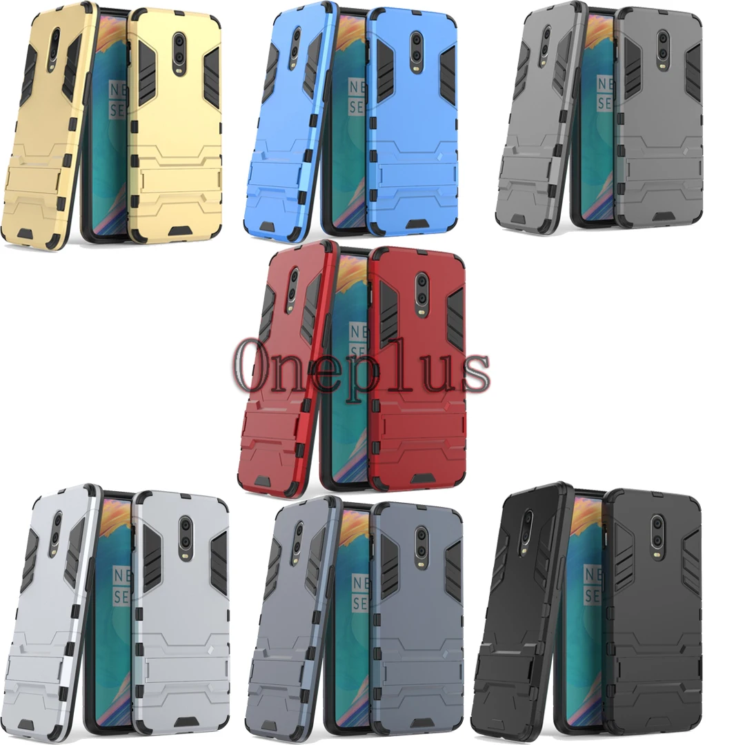 Тонкий противоударный чехол для OnePlus 3/3t 5 5T 6 6T с защитой от ударов и подставка