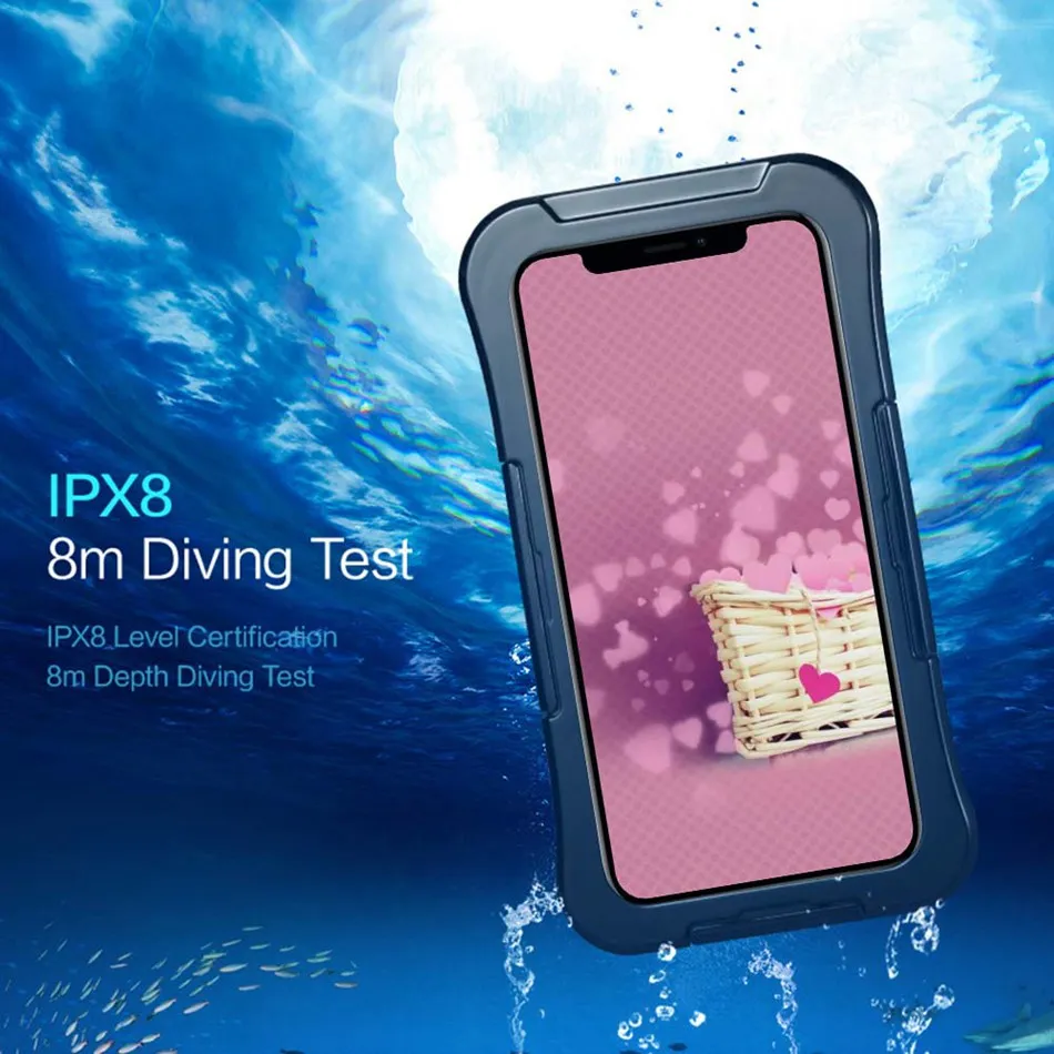 KISSCASE водостойкий Чехол для телефона для iPhone XR XS Max Плавание Дайвинг чехол для телефона s для iPhone XS MAX XR с сенсорным ID крышка Fundas