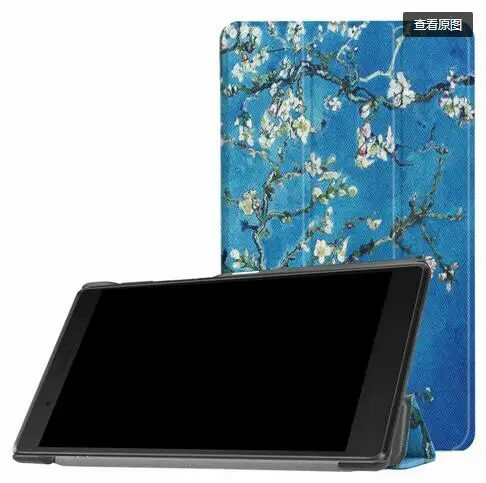 Чехол для lenovo tab 7 эфирные TB-7304F/I/X Funda подставка для планшета защитная Tab7 эфирные 7304F 7304I 7304 чехол флип+ ручка - Цвет: Белый