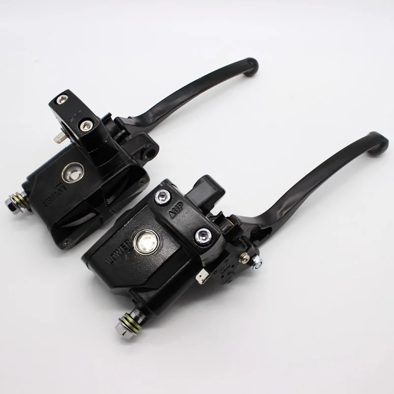 Arcade Universal 78 22mm Hydraulic Motorcycle Brake Master Cylinder Hydraulic Clutch Levers fluid Reservoir 14mm Piston