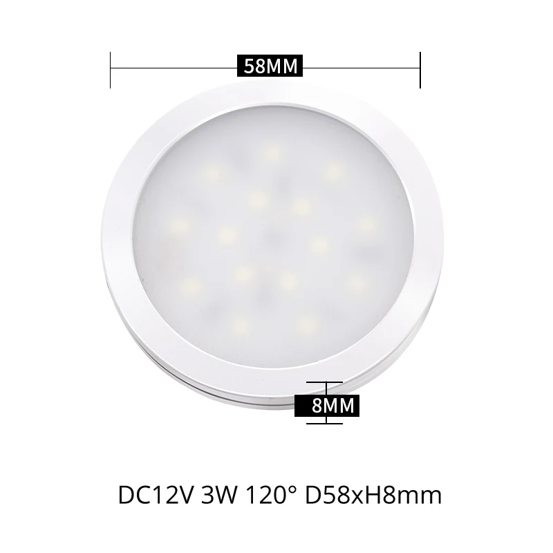 24 шт./лот Новый DC12V Mini 3W потолочный прожектор ультратонкий t8мм поверхностный