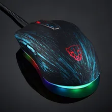 Motospeed V60 Fashionable Ergonomic Design 5000DPI Gaming Gamer Mouse With RGB Backlight Design USB Wired For PC Computer
