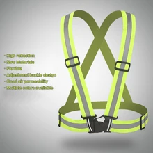 8 цветов высокая видимость светоотражающий жилет открытый жилет безопасности Велоспорт ночной бег спортивная Спецодежда унисекс Гибкая Защитная ткань