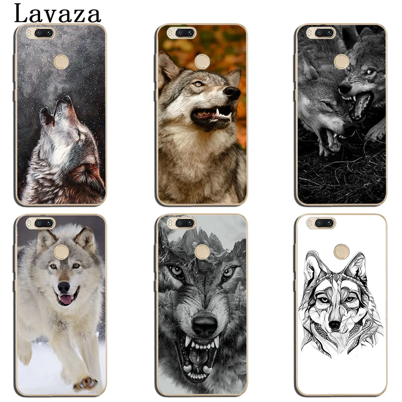 Жесткий чехол для телефона Lavaza Fierce Snow Wolf Xiaomi 9 9T A3 PRO CC9 CC9E 8 A2 Lite SE A1 pocophone f1 6 6X 5S 5X MAX