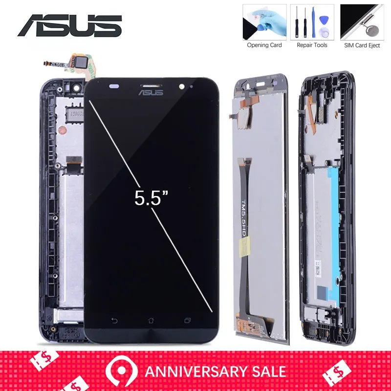 

Original For ASUS Zenfone 2 ZE550ML Display Touch Screen with Frame Replacement For ASUS Zenfone 2 ZE550ML LCD Display Z00BD